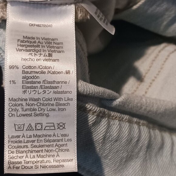 Madewell The Perfect Vintage‎ Jean High Rise Tapered Leg Light Blue Wash Size 27 - Picture 11 of 12